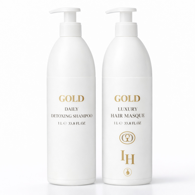 GOLD Daily Detoxing Shampoo & GOLD Luxury Hair Masque