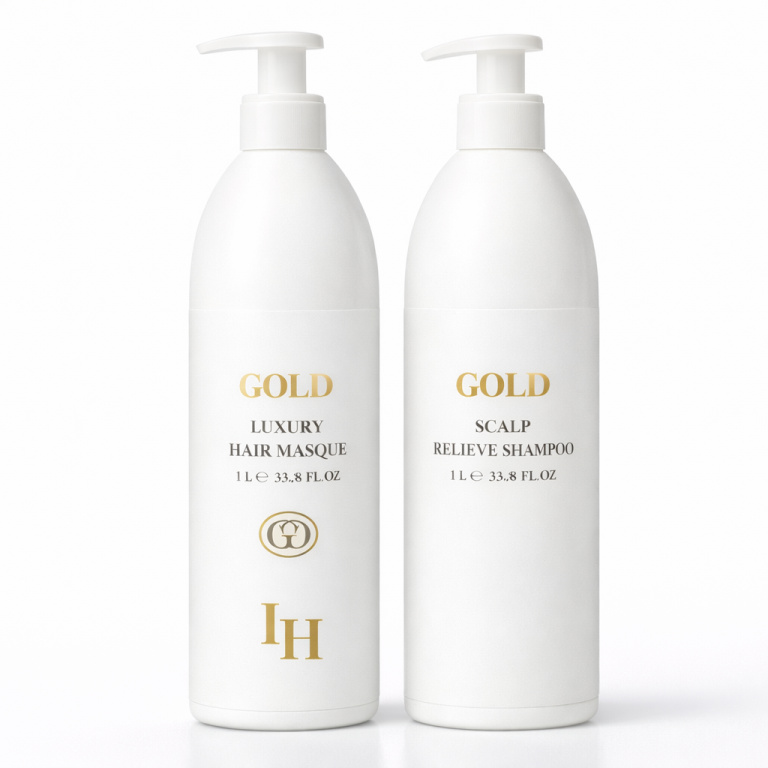 GOLD Scalp Relieve Shampoo & GOLD Luxury Hair Masque