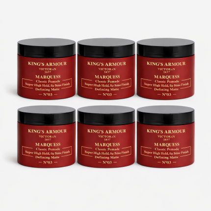King’s Armour Marquess Classic Pomade N°03 – 6-Pack Professionele Styling