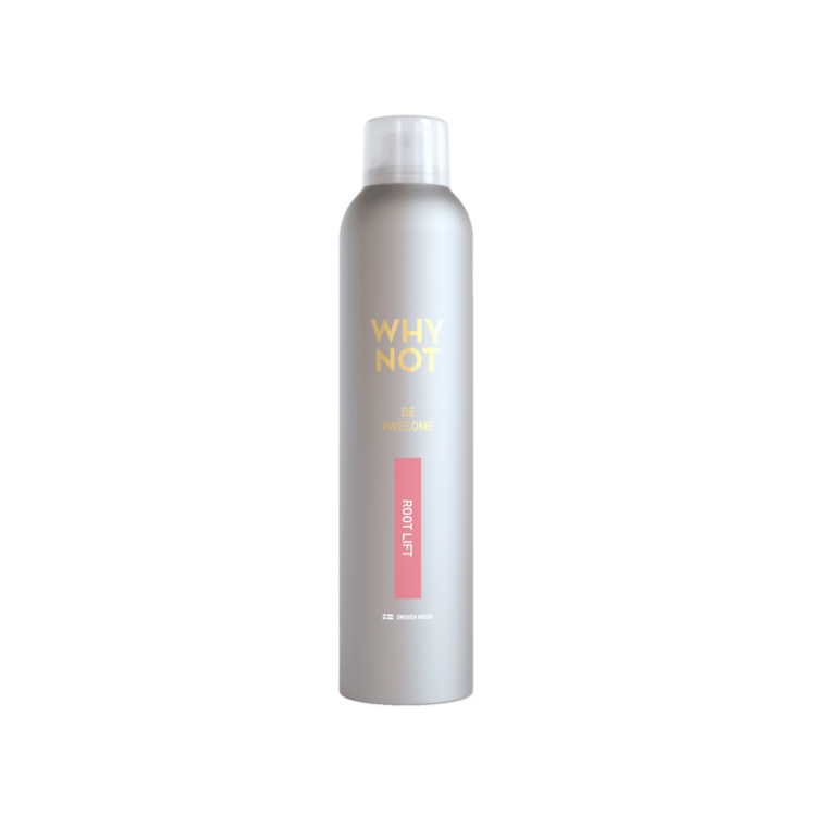Root lift 250 ml Root lift spray Hold factor 4 of 5 Volumizing Flexibel strenght A root lifting spray that adds volume. Gives a long-lasting structure to the hair with a flexible hold. How to use Apply on towel-dried hair from the roots. Activate with heat for maximal effect. Code 200200250 Barcode 7350116700022