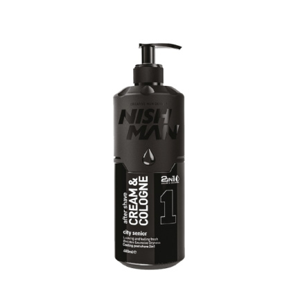 01 City Senior After Shave Cream Cologne 400ml Nishman