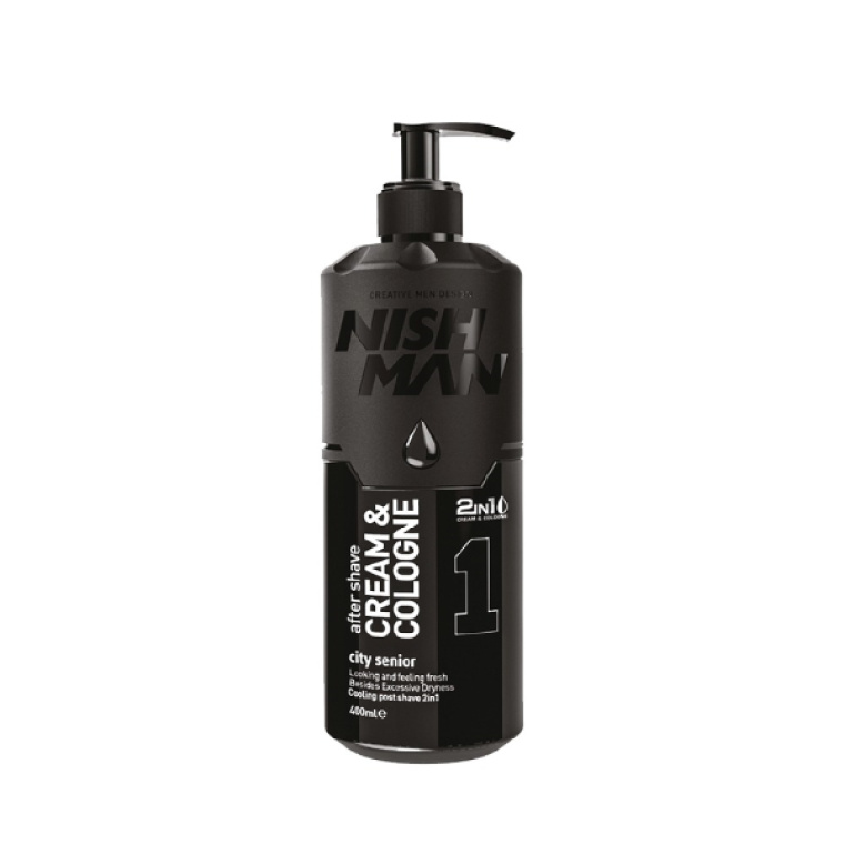 01 City Senior After Shave Cream Cologne 400ml Nishman