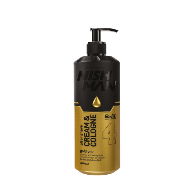 04 Gold One After Shave Cream Cologne 400ml Nishman