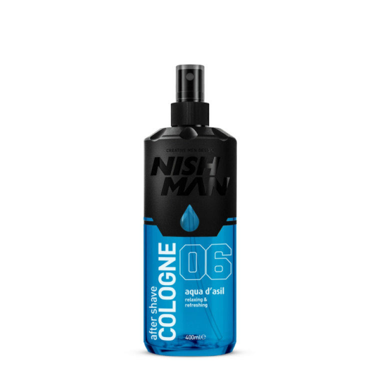 06 Aqua D'asil After Shave Cologne 400ml Nishman