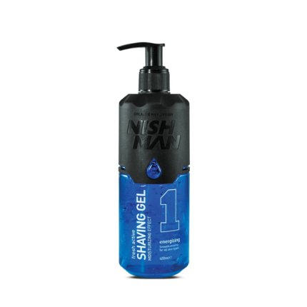 1 Energizing Shaving Gel 400ml Nishman
