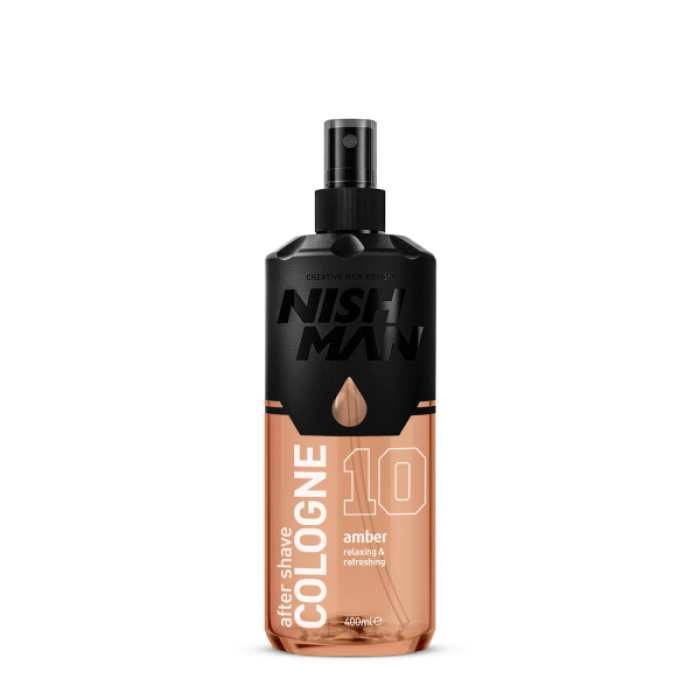 10 Amber Storm After Shave Cologne 400ml Nishman