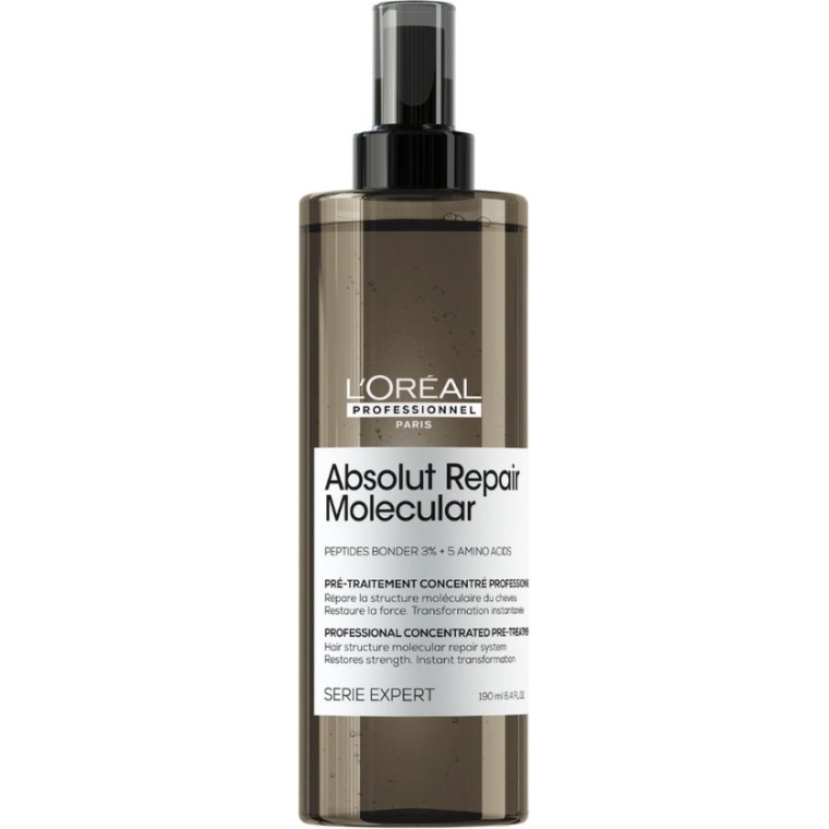 L’Oréal Professionnel - Absolut Repair Molecular - Lp Se Arm Pre-Treatment 190ml is een innovatieve haarbehandeling die speciaal is ontwikkeld om beschadigd haar te herstellen en te versterken. FLAKA.BE