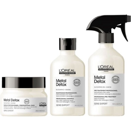 L’Oréal Metal Detox Pakket – Gekleurd haar bescherming – 3-delig set