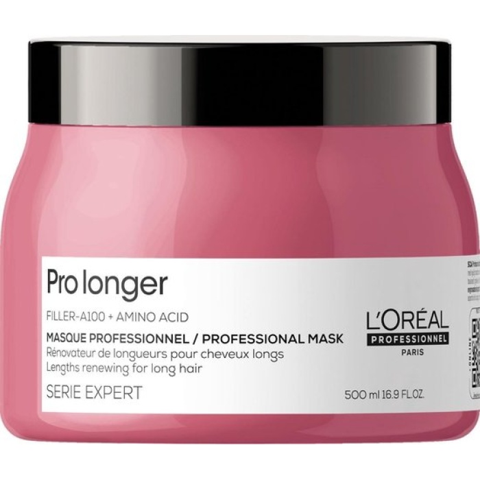 L'Oréal Professionnel Serie Expert Pro Longer Haarmasker is een intens versterkend en verdikkend haarmasker voor lang haar dat kracht, volume en glans mist. flaka.be