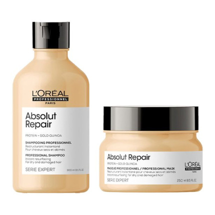 L'Oréal Professionnel Serie Expert Absolut Repair Gold Shampoo 300ml + Mask 250ml