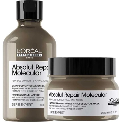 L'Oréal Professionnel - Absolut Repair Molecular Shampoo 300ml + Mask 250ml - Voordeelset