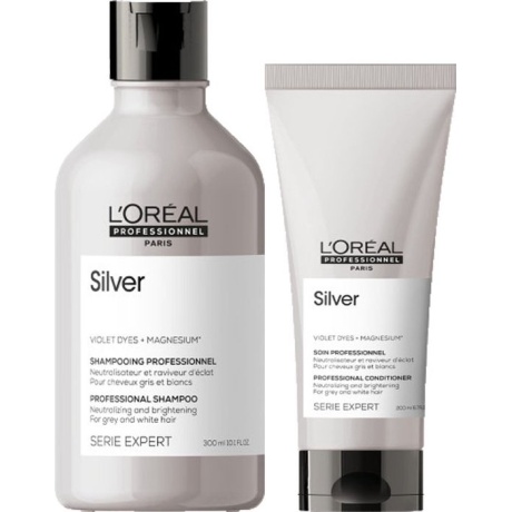 L'Oréal Silver shampoo en conditioner 300ml + 200ml