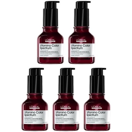 5x L'Oréal Professionnel Vitamino Color Spectrum Glass Shine Serum 50ml