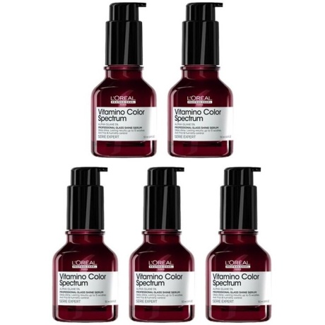 5x L'Oréal Professionnel Vitamino Color Spectrum Glass Shine Serum 50ml