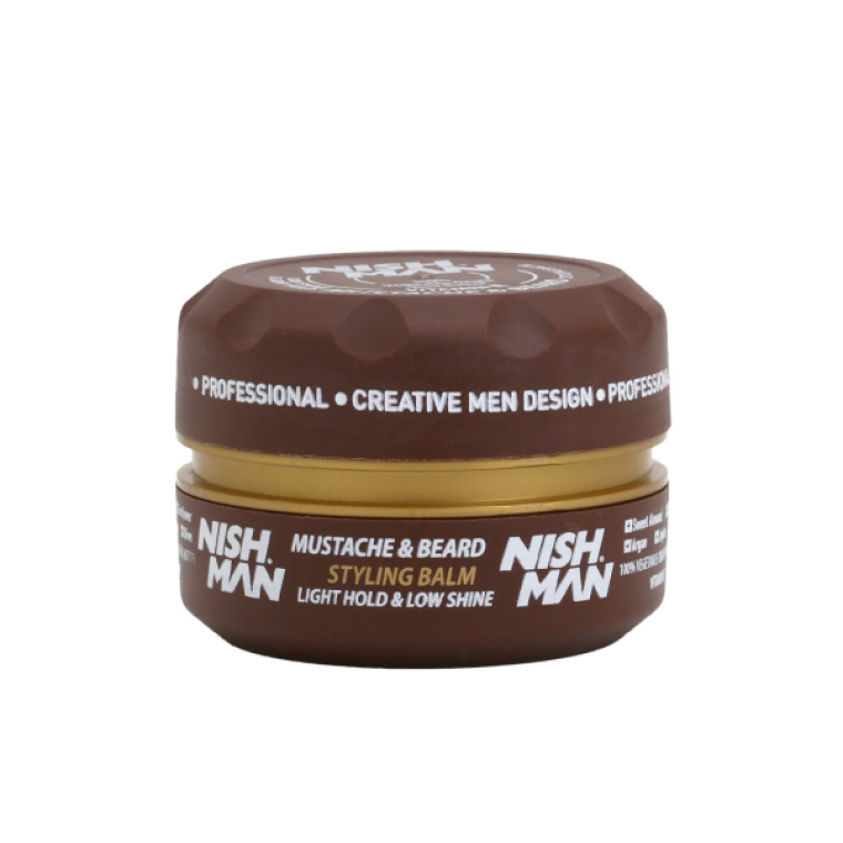 Beard & Mustache Styling Balm 100ml Nishman