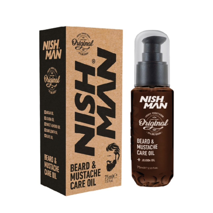 Beard and Mustache Care Oil 75ml Nishman
