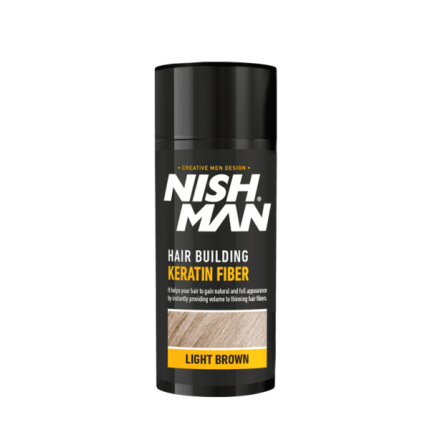Light Brown Hair Building Keratin Fiber Nishman