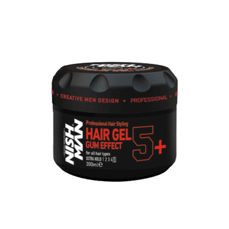 Ultra Strong Gum Effect Hair Gel 5+ 300ml Nishman