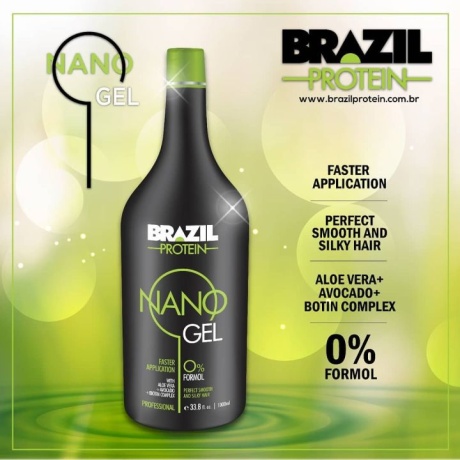 Brazil Protein Nano Gel 1000 ml – Professionele Nanoplastia & Protein Treatment voor Ultieme Glans en Controle