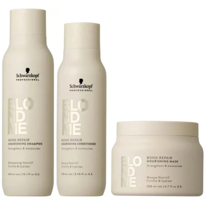 Schwarzkopf Blond Me Nourishing XL Set - 300+250+200ml flaka.be