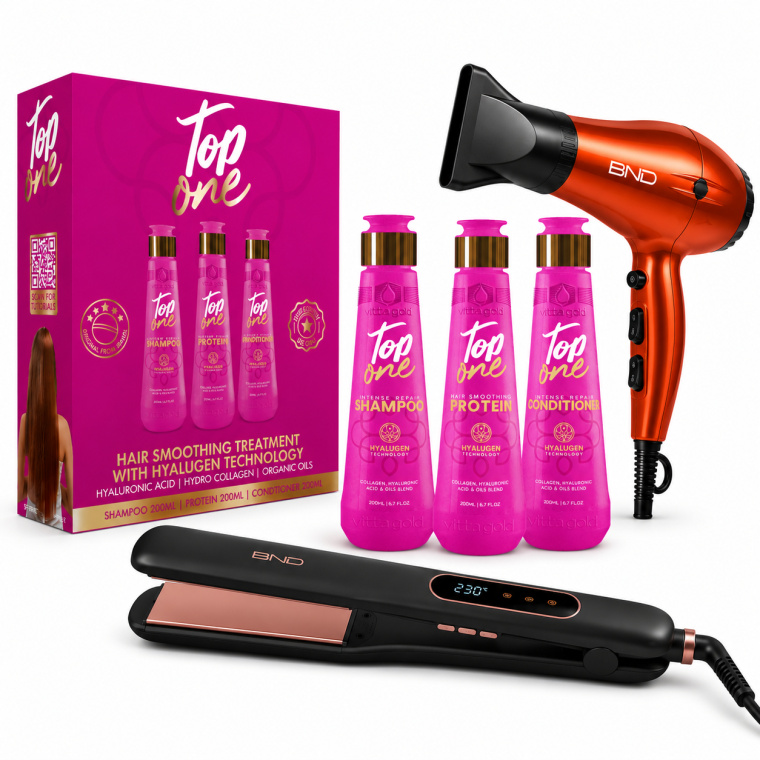 Vitta Gold Top One Proteïne Behandeling Kit 3x200ml + Stijltang en Haardroger