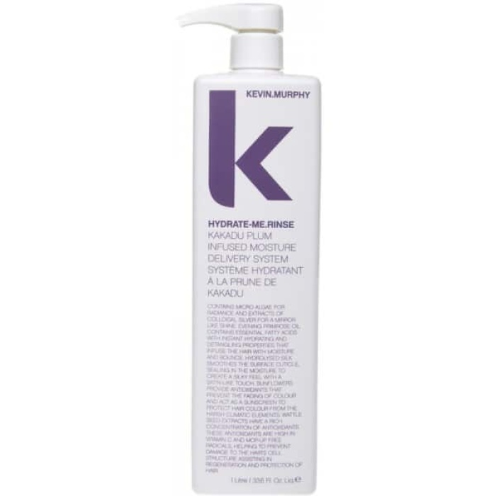 Bestel Kevin Murphy Hydrate-Me.Rinse Conditioner 1000 ml eenvoudig bij Flaka.be. Deze professionele hydraterende conditioner voedt droog, beschadigd en gekleurd haar intensief, vermindert pluis en zorgt voor een langdurige, gezonde glans. Ideaal voor dagelijks gebruik en perfect in combinatie met Kevin Murphy Hydrate-Me.Wash. Ontdek het complete Kevin Murphy assortiment bij Flaka.be en geef uw haar de professionele verzorging die het verdient.