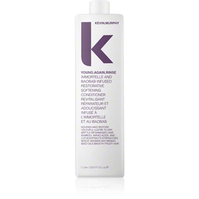 Koop Kevin Murphy Young.Again.Rinse Conditioner 1000 ml bij Flaka.be. Intens voedende conditioner voor droog, beschadigd en gekleurd haar. Zorgt voor zachtheid, glans en een jeugdige uitstraling.