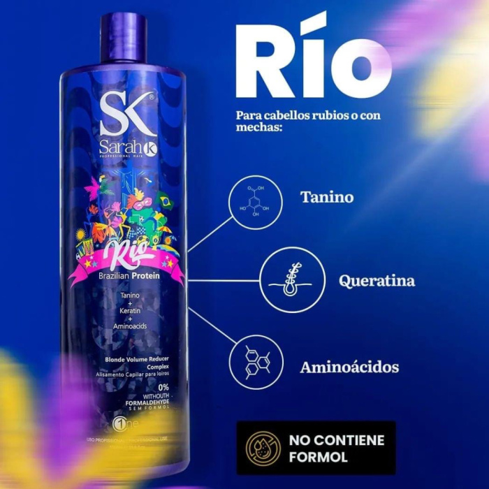 Sarah K Professional Rio Brazilian Protein Tanino & Amino Acids Blonde Volume Reducer Complex 1000 ml is een professionele gladmakende behandeling zonder formaldehyde, speciaal ontwikkeld voor blond, geblondeerd en chemisch behandeld haar. Verkrijgbaar bij **flaka.be** voor professionele salons, kappers en ervaren gebruikers die op zoek zijn naar een hoogwaardige Brazilian Protein treatment voor gladder, zachter en beter handelbaar haar. Deze professionele behandeling helpt pluis en ongewenst volume te verminderen en geeft het haar een gladdere, meer gecontroleerde uitstraling. De formule met tanine en aminozuren is ontwikkeld voor blond haar en ondersteunt een verzorgde, soepele en glanzende finish zonder het haar onnodig zwaar te maken. Sarah K Rio Brazilian Protein is bijzonder geschikt voor klanten met blond, ontkleurd, poreus, droog, golvend of moeilijk handelbaar haar. Door de professionele smoothing-formule wordt het haar beter controleerbaar tijdens het föhnen en stylen. Het uiteindelijke resultaat is afhankelijk van de oorspronkelijke haarstructuur, de conditie van het haar en de gebruikte professionele applicatietechniek. Bij **flaka.be** vindt u Sarah K Professional Rio Brazilian Protein als onderdeel van een uitgebreid assortiment professionele Brazilian Protein, keratine, proteïne, anti-frizz en smoothing treatments voor salons en haarprofessionals. Voor blond en geblondeerd haar is een correcte haaranalyse extra belangrijk. De temperatuur van de stijltang moet altijd worden aangepast aan de porositeit, elasticiteit, dikte en algemene conditie van het haar. Zeer gevoelig of sterk geblondeerd haar vereist een lagere temperatuur en minder passages dan sterk en resistent haar. Een professionele toepassing helpt het haar gladder, zachter en glanzender te maken en kan pluis en overtollig volume zichtbaar verminderen. Het haar wordt na een correcte behandeling gemakkelijker te föhnen, te stylen en onder controle te houden. **Belangrijkste kenmerken** Sarah K Professional Rio Brazilian Protein Tanino & Amino Acids formule Blonde Volume Reducer Complex Zonder formaldehyde Inhoud 1000 ml Professionele anti-frizz en smoothing behandeling Speciaal ontwikkeld voor blond en geblondeerd haar Helpt ongewenst volume te verminderen Ondersteunt gladheid, zachtheid en glans Voor professioneel salongebruik Wie zoekt naar **Sarah K Brazilian Protein zonder formaldehyde**, **Brazilian Protein voor blond haar**, **professionele volume reducer**, **anti-frizz behandeling voor geblondeerd haar** of een **professionele smoothing treatment**, vindt bij **flaka.be** een zorgvuldig geselecteerd assortiment professionele haarbehandelingen voor verschillende haartypes en salonbehoeften. Voor het beste resultaat wordt aangeraden vóór gebruik altijd een pluktest en een professionele haaranalyse uit te voeren. Vooral bij sterk geblondeerd, poreus of beschadigd haar moet de toepassing zorgvuldig worden aangepast aan de conditie van de haarvezel. Bestel **Sarah K Professional Rio Brazilian Protein Tanino & Amino Acids Blonde Volume Reducer Complex 1000 ml bij flaka.be** en ontdek professionele haarverzorging voor salons, kappers en ervaren gebruikers die streven naar gladder, zachter, glanzender en beter handelbaar haar.