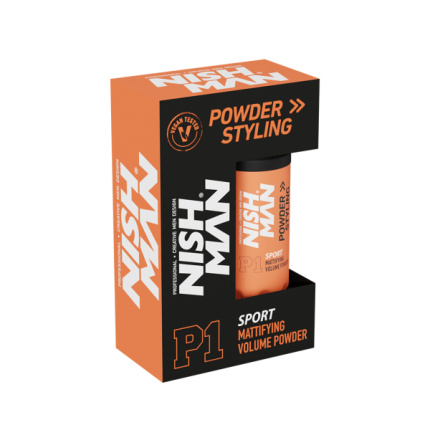 Nishman P1 Sport Mattifying Volume Powder – Styling Powder – Matte Finish