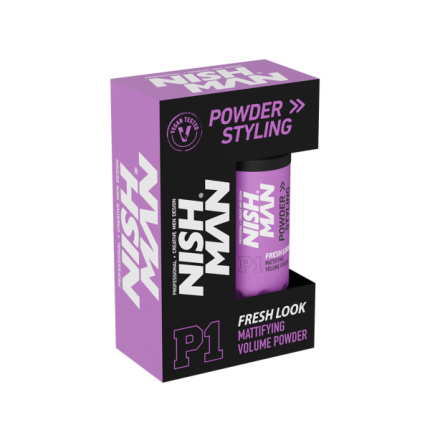 Nishman P1 Fresh Look Mattifying Volume Powder – Stylingpoeder – Matte Finish & Extra Volume