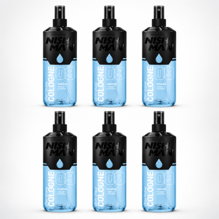 Nish Man After Shave Cologne No.09 Marine – Voordeelverpakking 6 x 400 ml