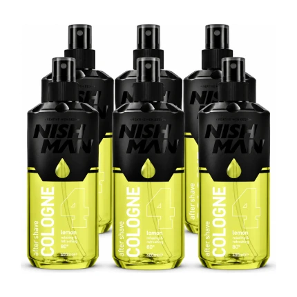 Nish Man After Shave Cologne No.04 Lemon – Voordeelverpakking 6 x 150ml