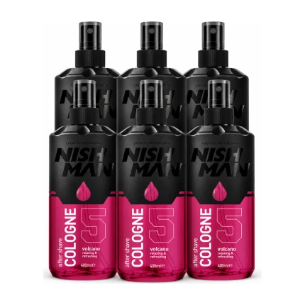 Nish Man After Shave Cologne No.05 Volcano – Voordeelverpakking 6 x 150ml