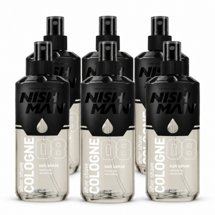 Nish Man After Shave Cologne No.08 Sun Sense – Voordeelverpakking 6 x 400 ml