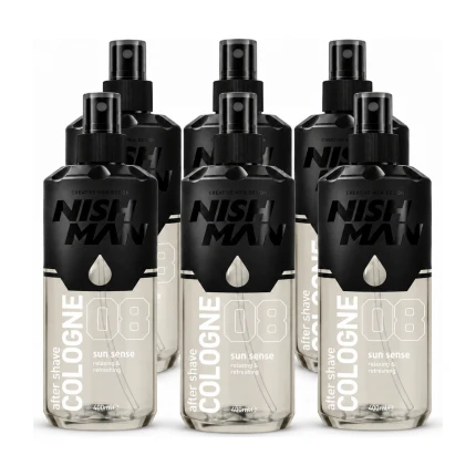 Nish Man After Shave Cologne No.08 Sun Sense – Voordeelverpakking 6 x 150 ml