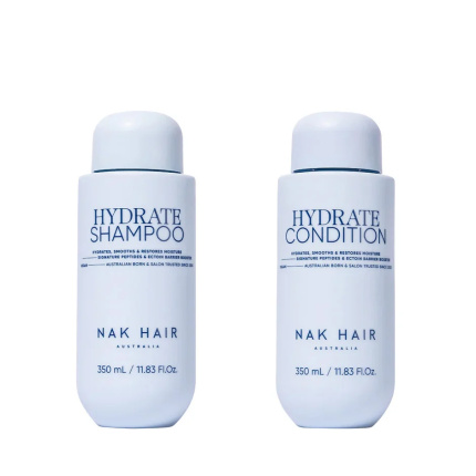 NAK Hair Hydrate Duo Set 2-Delig – Hydrate Shampoo & Conditioner 2 x 350ml voor Droog Haar