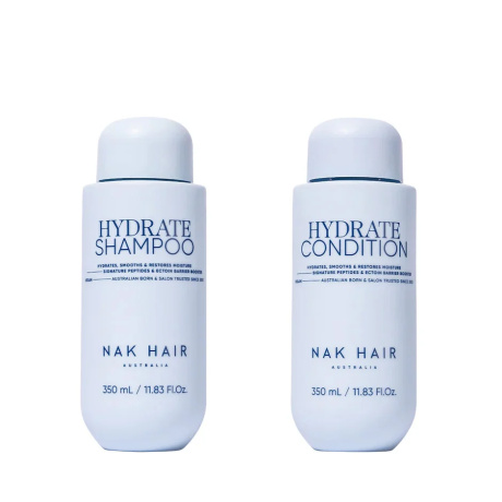 NAK Hair Hydrate Duo Set 2-Delig – Hydrate Shampoo & Conditioner 2 x 350ml voor Droog Haar