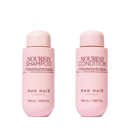 NAK Hair Nourish Duo Set 2-Delig – Nourish Shampoo & Conditioner 2 x 350ml voor Droog en Gekleurd