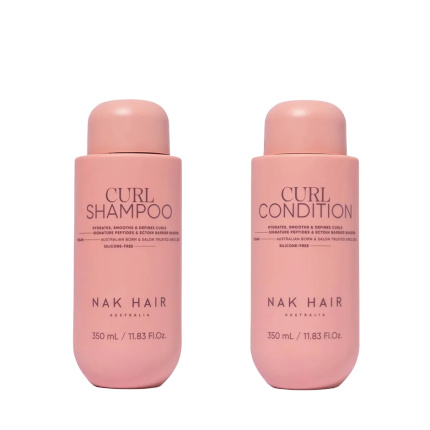 NAK Hair Curl Set – Curl Shampoo & Curl Condition 2 x 350ml