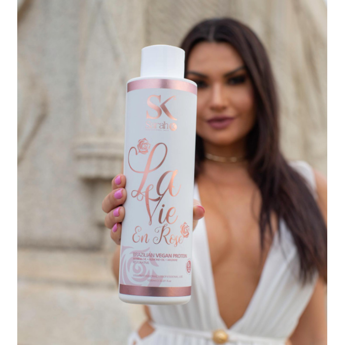 Gebruiksaanwijzing – Sarah K Professional Hair La Vie en Rose Brazilian Vegan Protein 1000 ml