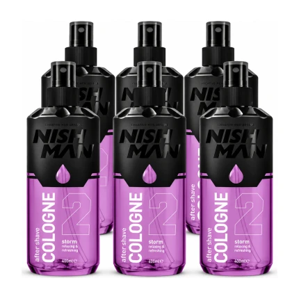 Nish Man After Shave Cologne No.02 Storm – Voordeelverpakking 6 x 150ml