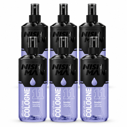 Nish Man After Shave Cologne No.11 Leader – Voordeelverpakking 6 x 400 ml