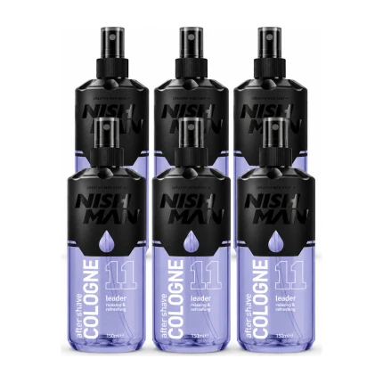 Nish Man After Shave Cologne No.11 Leader – Voordeelverpakking 6 x 150 ml