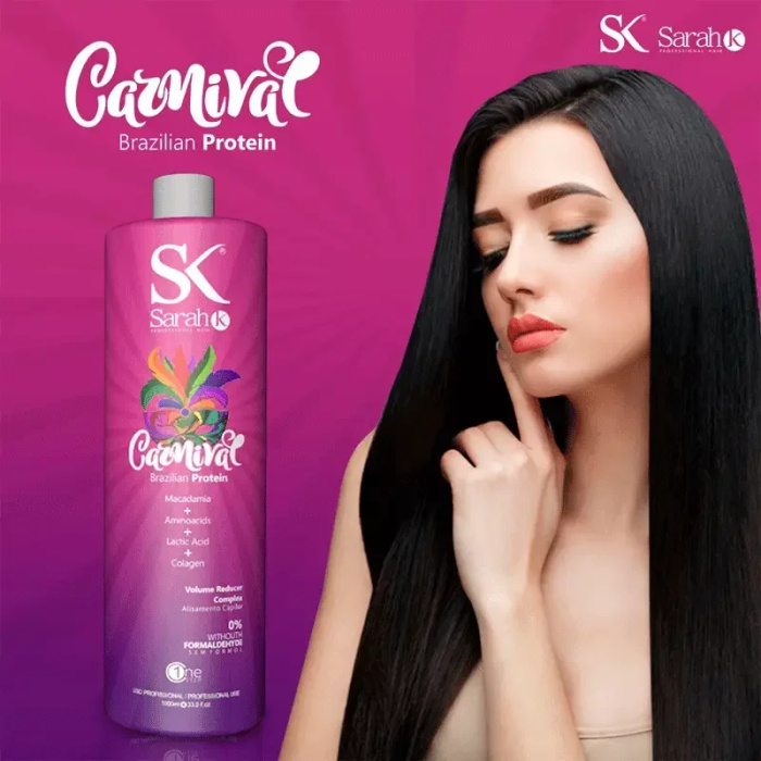 Sarah K Professional Brazilian Protein 1000 ml is een professionele gladmakende haarbehandeling zonder formaldehyde, verkrijgbaar bij flaka.be. Deze professionele smoothing treatment is ontwikkeld voor salons en ervaren gebruikers die pluizig, volumineus, moeilijk handelbaar of weerbarstig haar intensief willen verzorgen en gladder willen maken. De formule combineert macadamia, aminozuren, melkzuur en collageen en helpt de haarvezel zachter, soepeler en beter handelbaar te maken. Het haar krijgt een verzorgde uitstraling, meer glans en een gladder gevoel. Bij flaka.be vindt u professionele Brazilian Protein behandelingen en salonproducten voor verschillende haartypes en toepassingen. Sarah K Brazilian Protein helpt ongewenst volume en frizz te verminderen en ondersteunt een gladder, zachter en beter controleerbaar resultaat. Het product is geschikt voor onder andere dik, krullend, golvend, droog en moeilijk te stylen haar. Het uiteindelijke resultaat hangt af van de oorspronkelijke haarstructuur, de conditie van het haar en de professionele applicatietechniek. De behandeling wordt professioneel aangebracht, waarna het haar zorgvuldig wordt geföhnd en met een stijltang wordt afgewerkt. De temperatuur moet altijd worden aangepast aan de conditie en weerstand van het haar. Bij fijn, gekleurd, geblondeerd of gevoelig haar wordt een lagere temperatuur gebruikt dan bij sterk en resistent natuurlijk haar. De formule bevat macadamia voor een soepel en verzorgd haargevoel, aminozuren ter ondersteuning van de haarvezel, collageen voor een voller en verzorgd resultaat en melkzuur als onderdeel van de professionele smoothing-formule. Sarah K Professional Brazilian Protein is een interessante keuze voor wie zoekt naar een Brazilian protein treatment zonder formaldehyde, een professionele anti-frizz behandeling, een volume reducer voor het haar of een professionele gladmakende behandeling. Op flaka.be vindt u naast Sarah K Professional ook een uitgebreid assortiment professionele keratine-, proteïne-, botox- en smoothingproducten voor kappers en salons. Voor het beste en veiligste resultaat wordt aangeraden vóór de behandeling een haaranalyse en pluktest uit te voeren, vooral bij geblondeerd, poreus, beschadigd of chemisch behandeld haar. Het product is bedoeld voor professioneel gebruik. Inhoud: 1000 ml Merk: Sarah K Professional Hair Type: Brazilian Protein / Volume Reducer Complex Belangrijke ingrediënten: Macadamia, aminozuren, melkzuur en collageen Formaldehyde: 0% / zonder formaldehyde Gebruik: Professionele gladmakende en anti-frizz haarbehandeling Bestel Sarah K Professional Brazilian Protein 1000 ml bij flaka.be en ontdek professionele haarverzorging voor salons, kappers en ervaren gebruikers. flaka.be biedt een breed assortiment professionele Brazilian Protein, keratine, proteïne en smoothing treatments voor professioneel haargebruik.