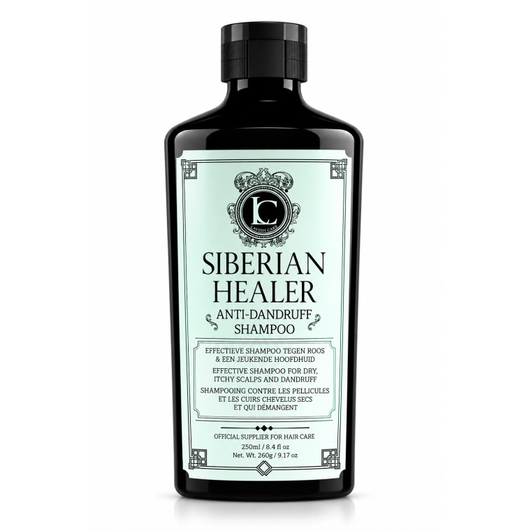 Lavish Care Siberian Healer Anti-Dandruff Shampoo 250 ml – Volledige Productinformatie Lavish Care Siberian Healer Anti-Dandruff Shampoo 250 ml is ontwikkeld voor een droge, jeukende hoofdhuid en haar met roos. De shampoo reinigt het haar en de hoofdhuid grondig en helpt schilfers en een ongemakkelijk gevoel te verminderen. De formule is ideaal voor mannen die regelmatig last hebben van een droge of gevoelige hoofdhuid en op zoek zijn naar een professionele shampoo voor dagelijks of periodiek gebruik. Belangrijkste voordelen - Helpt roos en zichtbare schilfers te verminderen - Reinigt de hoofdhuid grondig - Geschikt voor een droge en jeukende hoofdhuid - Geeft een fris en schoon gevoel - Helpt ophopingen van talg en stylingproducten te verwijderen - Laat het haar verzorgd aanvoelen - Ideaal voor professioneel barbergebruik - Inhoud: 250 ml Voor welk haartype? Geschikt voor: - haar met roos - droge hoofdhuid - jeukende hoofdhuid - normaal haar met periodieke schilfering - mannen die stylingproducten gebruiken - professioneel salon- en barbershopgebruik Gebruiksaanwijzing Maak het haar volledig nat met lauwwarm water. Breng een kleine hoeveelheid Lavish Care Siberian Healer Anti-Dandruff Shampoo aan op de hoofdhuid en masseer zachtjes met de vingertoppen. Laat het schuim goed over de hoofdhuid verdelen en spoel daarna zorgvuldig uit. Herhaal indien nodig. Professionele tip Bij zichtbare schilfers is het belangrijk om de shampoo vooral op de hoofdhuid aan te brengen en niet alleen op de haarlengtes. Gebruik geen extreem heet water, omdat dit een droge of gevoelige hoofdhuid extra kan belasten. Wanneer gebruiken? Ideaal: - bij zichtbare roos - bij een droge hoofdhuid - bij jeuk of trekkerig gevoel - na intensief gebruik van stylingproducten - als periodieke diepere reiniging binnen een barberroutine Voorzorgsmaatregelen Alleen voor uitwendig gebruik. Vermijd contact met de ogen. Bij contact onmiddellijk grondig uitspoelen met water. Niet gebruiken op een beschadigde of sterk geïrriteerde hoofdhuid. Bij aanhoudende of ernstige hoofdhuidklachten is professioneel medisch advies aangewezen. Productinformatie Merk: Lavish Care Product: Siberian Healer Anti-Dandruff Shampoo Inhoud: 250 ml Producttype: Anti-roos shampoo Doelgroep: Heren Gebruik: Professioneel en thuis Geschikt voor: Droge, jeukende hoofdhuid en roos Lavish Care bij Flaka.be Ontdek Lavish Care Siberian Healer Anti-Dandruff Shampoo 250 ml bij Flaka.be voor professionele verzorging van haar en hoofdhuid. Flaka.be – professionele barberproducten voor salon en thuis.