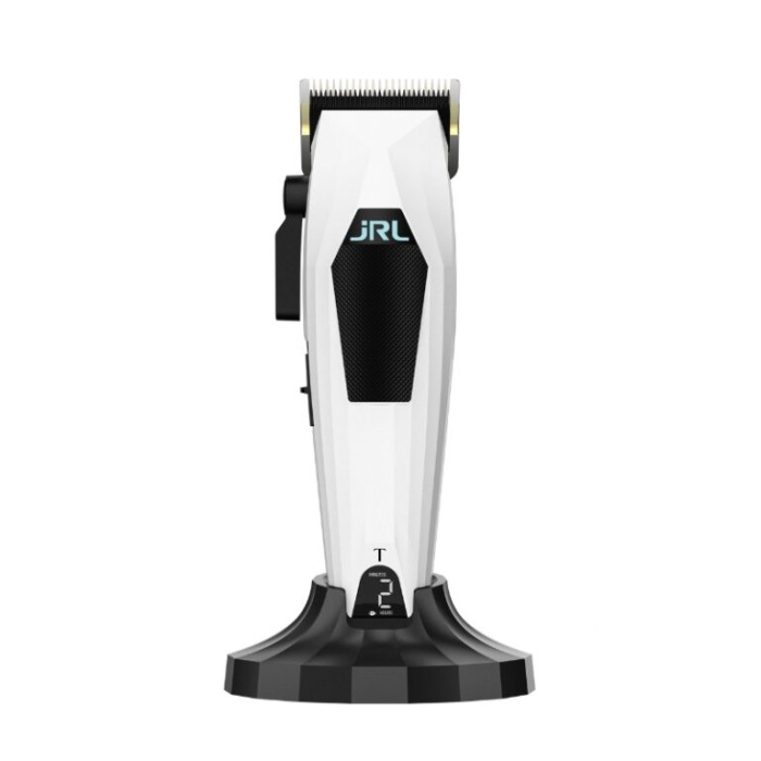 JRL 3000C Tondeuse White – Professionele precisie en maximaal comfort De JRL 3000C Tondeuse White is ontwikkeld voor professionele barbers en kappers die dagelijks hoge eisen stellen aan kracht, controle en nauwkeurigheid. Deze witte uitvoering combineert een compact en ergonomisch design met een krachtige 7800 RPM brushless motor en een professionele taper blade. Dankzij deze combinatie is de JRL 3000C White bijzonder geschikt voor tapering, blending, klassieke kapsels en nauwkeurig knipwerk. Professionele kracht in compact formaat De JRL 3000C heeft een lengte van ongeveer 17,5 cm en weegt circa 253 gram. Hierdoor ligt de tondeuse comfortabel in de hand en blijft hij prettig werken tijdens lange werkdagen in de salon of barbershop. De krachtige brushless motor draait op 7800 RPM en levert een constante knipkracht. Ook bij dik, stug of dicht haar blijft de machine soepel en gecontroleerd presteren. White Edition met Taper Blade De witte JRL 3000C is voorzien van een Taper Blade. Deze blade is ideaal voor professionals die veel werken met: - taper fades - blending - klassieke barbertechnieken - vloeiende overgangen - gecontroleerd kort knipwerk - complete haircuts De taper blade biedt extra controle bij het geleidelijk opbouwen van lengtes en maakt deze uitvoering bijzonder veelzijdig. Verstelbare snijlengte De snijlengte is verstelbaar van ongeveer 0,25 mm tot 3,0 mm. Dankzij het 5-level locking systeem blijft de gekozen stand stevig op zijn plaats tijdens het werken. Hierdoor kan je nauwkeurig en consequent knippen zonder dat de hendel ongewenst verschuift. De blade kan bovendien zeer kort worden afgesteld voor extra precisie en detailwerk. Slim LED-display Het geïntegreerde LED-display geeft belangrijke informatie duidelijk weer, waaronder: - batterijstatus - resterende gebruiksduur - onderhoudsinformatie Zo behoud je tijdens het werken altijd overzicht over de status van je tondeuse. Krachtige batterij voor professioneel gebruik De JRL 3000C beschikt over een krachtige 2000 mAh lithium batterij. Na ongeveer 2 uur opladen biedt de tondeuse tot circa 2 uur draadloos gebruik. Dit maakt hem geschikt voor intensieve werkdagen waarbij flexibiliteit en bewegingsvrijheid belangrijk zijn. Comfortabel tijdens lange werkdagen Een professionele tondeuse moet niet alleen krachtig zijn, maar ook prettig werken. Het lage gewicht en compacte ontwerp zorgen ervoor dat de JRL 3000C White goed in balans ligt. Hierdoor behoud je meer controle tijdens precisiewerk en wordt langdurig knippen comfortabeler. Wat zit er in de doos? Bij de JRL 3000C White ontvang je een complete professionele set: - JRL 3000C tondeuse - oplaadstation - 6 premium opzetkammen: 1,5 / 3 / 4,5 / 6 / 10 / 13 mm - blade adjustment tool - blade protector - reinigingsborstel - smeerolie - stroomadapter Zo kan je direct professioneel aan de slag. Waarom kiezen voor de JRL 3000C White? De combinatie van de krachtige 7800 RPM motor, het compacte formaat, de professionele taper blade en de nauwkeurige lengteverstelling maakt deze tondeuse tot een uitstekende keuze voor professionals die veelzijdigheid zoeken. De witte uitvoering is vooral interessant voor barbers en kappers die veel werken met tapering, blending en klassieke kniptechnieken. Premium webshoptekst De JRL 3000C White Professionele Tondeuse combineert kracht, precisie en comfort in één compacte machine. De 7800 RPM brushless motor levert constante prestaties, terwijl de professionele taper blade uitstekende controle biedt bij tapering, blending en complete haircuts. Met zijn lichte behuizing, slimme LED-display, lange batterijduur en uitgebreide accessoires is de JRL 3000C White gebouwd voor dagelijks professioneel gebruik. Ontdek de JRL 3000C White en andere professionele JRL barbertools bij Flaka.be. Veelgestelde vragen Wat is het verschil tussen de witte en de zwarte/rode uitvoering? De witte uitvoering beschikt over een taper blade, ideaal voor tapering en blending. De zwarte en rode uitvoeringen zijn gericht op fadewerk met een APEX fade blade. Is de JRL 3000C White geschikt voor professioneel gebruik? Ja. De machine is ontwikkeld voor intensief gebruik door professionele barbers en kappers. Hoe lang gaat de batterij mee? Tot ongeveer 2 uur draadloos gebruik na circa 2 uur opladen. Kan de snijlengte aangepast worden? Ja, de blade is verstelbaar van ongeveer 0,25 mm tot 3,0 mm. Welke opzetkammen worden meegeleverd? Er worden zes premium opzetkammen meegeleverd: 1,5 / 3 / 4,5 / 6 / 10 / 13 mm.