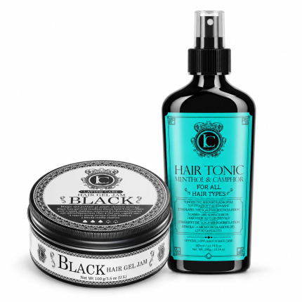 Lavish Care Duo Pack Hair Tonic + Black Gel Jam