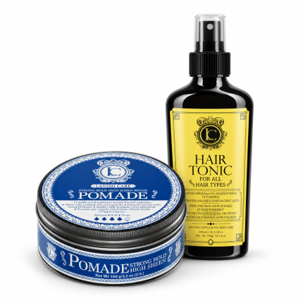 Lavish Care Duo Pack – Hair Tonic 300 ml + Strong Hold High Sheen Water Pomade 100 g