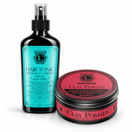 Lavish Care Duo Pack – Hair Tonic Menthol & Camphor 300 ml + Clay Pomade 100 g
