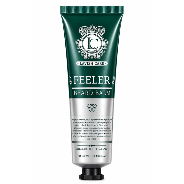 LAVISH CARE FEELER BEARD BALM – 100 MLPRODUCTBESCHRIJVING Lavish Care Feeler Beard Balm 100 ml is een verzorgende baardbalsem die speciaal ontwikkeld is om stugge, droge en moeilijk handelbare baardharen te verzachten. Deze baardcrème helpt de baard soepeler te maken en zorgt voor een verzorgde, natuurlijke uitstraling. Een goed verzorgde baard verdient de juiste aandacht. Met Lavish Care Feeler Beard Balm geef je je baard dagelijks de verzorging die hij nodig heeft. De balsem helpt weerbarstige baardharen gemakkelijker in model te brengen en ondersteunt een nette, verzorgde look. Of je nu een korte, volle of lange baard hebt, deze baardbalsem is een praktische aanvulling op je dagelijkse verzorgingsroutine. Ideaal voor thuisgebruik en voor professionele barbershops die hun klanten een complete baardverzorging willen aanbieden. BELANGRIJKSTE VOORDELEN Verzacht stugge baardharen: helpt ruwe en weerbarstige baardharen soepeler aan te voelen. Verbetert de handelbaarheid: maakt het gemakkelijker om de baard te kammen en te verzorgen. Verzorgde uitstraling: helpt een nette, natuurlijke baardlook te creëren. Dagelijkse baardverzorging: geschikt als onderdeel van de dagelijkse groomingroutine. Voor verschillende baardlengtes: geschikt voor korte, middellange en volle baarden. Professionele verzorging: ideaal voor thuis en in de barbershop. UITGEBREIDE GEBRUIKSAANWIJZING STAP 1 – REINIG DE BAARD Was de baard bij voorkeur met een geschikte baardshampoo om vuil, overtollig talg en resten van stylingproducten te verwijderen. Spoel grondig uit en dep de baard droog met een zachte handdoek. STAP 2 – DOSEER DE BAARDBALSEM Neem een kleine hoeveelheid Lavish Care Feeler Beard Balm op de vingertoppen. Begin met een beperkte hoeveelheid en voeg indien nodig extra product toe, afhankelijk van de lengte en dichtheid van de baard. STAP 3 – VERDEEL GELIJKMATIG Wrijf de balsem tussen de handpalmen en verdeel voorzichtig door de baard. Werk vanaf de aanzet richting de punten en besteed extra aandacht aan droge of stugge baardharen. STAP 4 – BRENG DE BAARD IN MODEL Gebruik je vingers, een baardkam of een baardborstel om het product gelijkmatig te verdelen. Kam de baard in de gewenste richting voor een nette, verzorgde uitstraling. STAP 5 – DAGELIJKSE VERZORGING Gebruik de balsem naar behoefte als onderdeel van je dagelijkse baardverzorging. Niet uitspoelen. PROFESSIONELE BARBERSHOP-TOEPASSING Lavish Care Feeler Beard Balm kan worden gebruikt als verzorgende afwerking na een baardtrimbeurt. Verdeel een kleine hoeveelheid door de schone baard en werk de baard af met een kam of borstel. Voor een complete groomingroutine kan de balsem worden gecombineerd met een geschikte baardshampoo en, indien gewenst, een baardolie. VOORZORGSMAATREGELEN Uitsluitend voor uitwendig gebruik. Vermijd direct contact met de ogen en slijmvliezen. Bij contact met de ogen grondig spoelen met water. Niet gebruiken op geïrriteerde of beschadigde huid. Stop het gebruik bij irritatie of een allergische reactie. Buiten bereik van kinderen bewaren. Bescherm tegen direct zonlicht en extreme temperaturen. INGREDIËNTEN (INCI) AQUA / WATER / EAU, DICAPRYLYL ETHER, CETEARYL ALCOHOL, DIMETHICONE, GLYCERIN, GLYCERYL STEARATE, PEG-100 STEARATE, CETRIMONIUM CHLORIDE, CETYL ALCOHOL, PEG/PPG-18/18 DIMETHICONE, POLYSORBATE 20, PHENOXYETHANOL, MENTHOL, PARFUM, GUAR HYDROXYPROPYLTRIMONIUM CHLORIDE, POGOSTEMON CABLIN OIL, ETHYLHEXYLGLYCERIN, SODIUM PHYTATE, CITRUS LIMON PEEL OIL, TETRAMETHYL ACETYLOCTAHYDRONAPHTHALENES, AMINOMETHYL PROPANOL, LIMONENE, LINALYL ACETATE, LINALOOL, CITRIC ACID, PINENE, BETA-CARYOPHYLLENE, HEXADECANOLACTONE, CITRAL, CITRONELLOL.